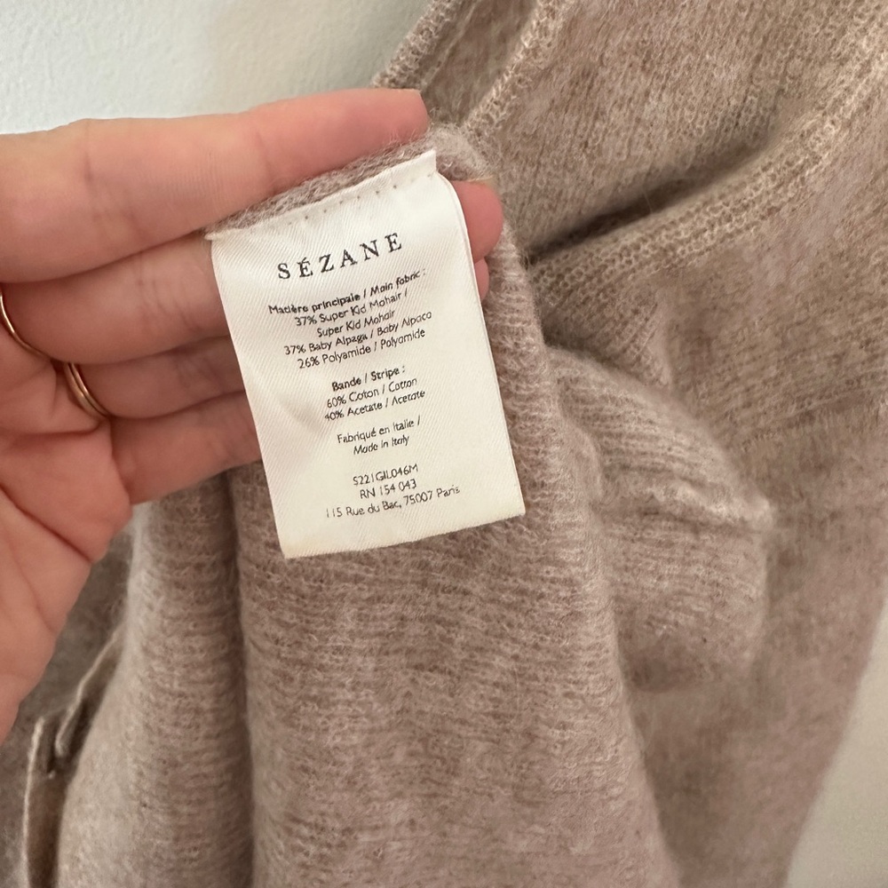 Seźane gaspard cardigan // light beige - Picture 3 of 3